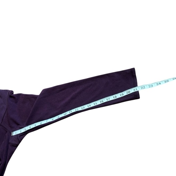 Lululemon Wunder Under Crop II *Cotton (Roll Down)Heathered Bordeaux Drama-Size4 - Picture 15 of 15